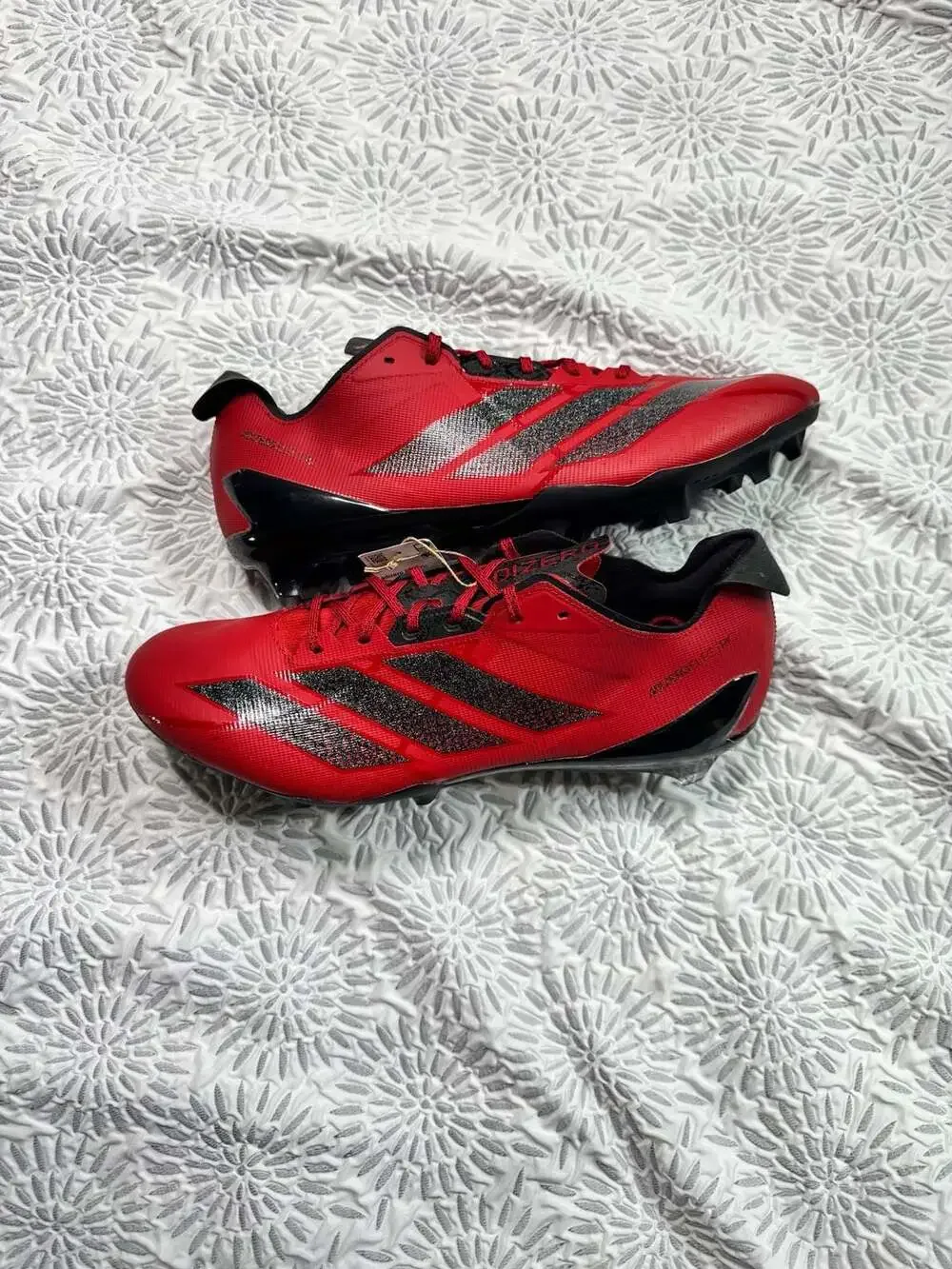 Adidas Adizero Electric II Football Cleats Red/Black Mens 13.5 JH8744